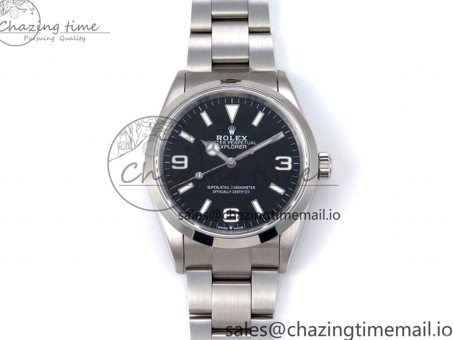 0122 Upgraded Explorer 36 904L Steel KRF 1:1 Best Edition Black Dial on SS Bracelet A2824 V 1179